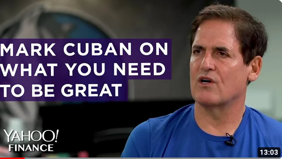 Thumbnail for "Mark Cuban on Success: Hard Work, Learning & Innovation"