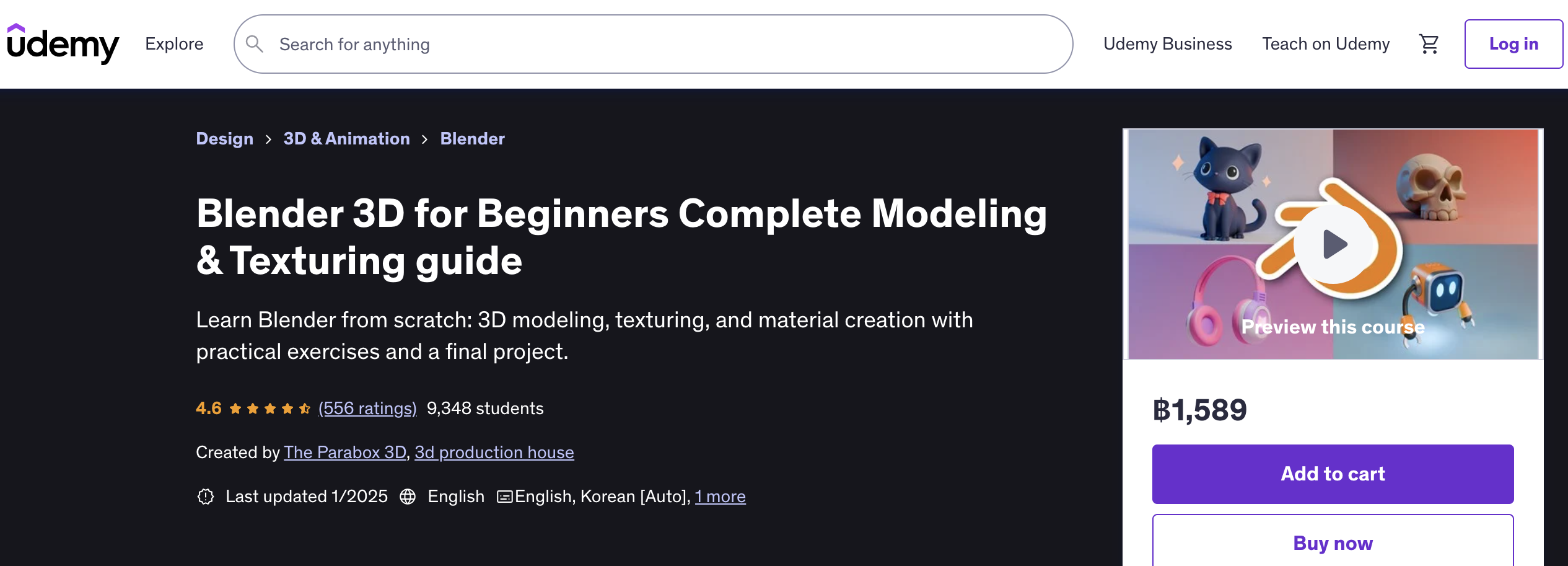 Blender 3D for Beginners Complete Modeling & Texturing guide